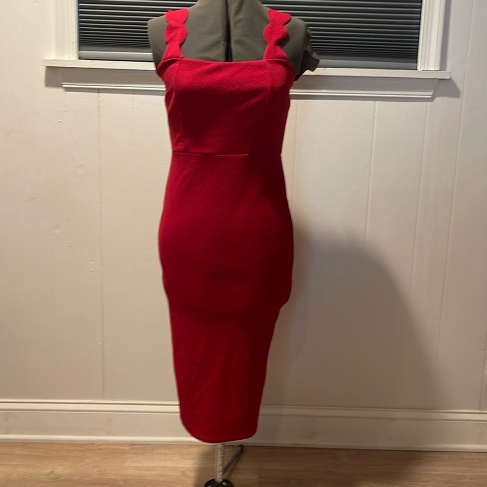 Women’s Red Valentines Day dress made by boohoo size 10